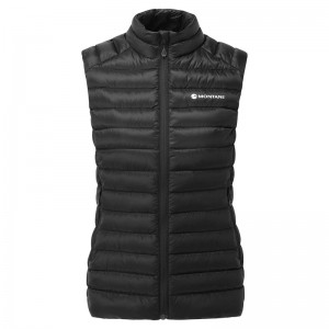 Montane Anti-Freeze Daunenweste Damen Schwarz | WHMC-70526