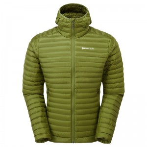 Montane Anti-Freeze Lite Mit Kapuze Daunenjacken Herren Grün | YAMU-60378