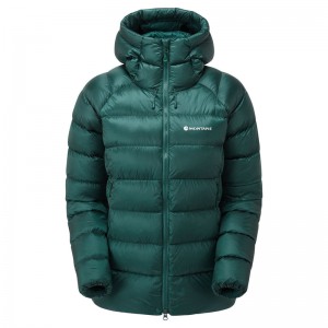 Montane Anti-Freeze XT Mit Kapuze Daunenjacken Damen Dunkelgrün | UHET-34752