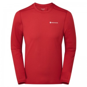 Montane Dart Lite Long Sleeve T-Shirt Herren Rot | FIEQ-52903