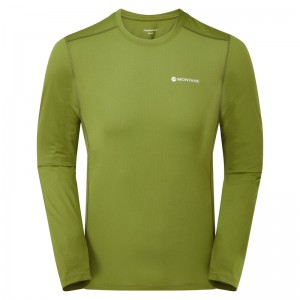 Montane Dart Lite Long Sleeve T-Shirt Herren Grün | QPKU-01279