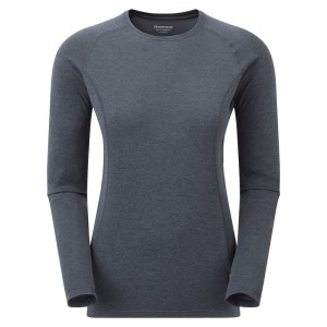 Montane Dart Long Sleeve T-Shirt Damen Navy | EDMS-73259