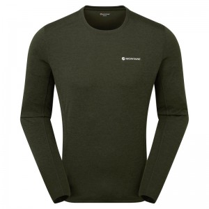 Montane Dart Long Sleeve T-Shirt Herren Dunkelgrün | CYJO-04159