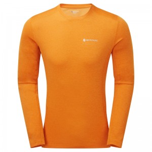 Montane Dart Long Sleeve T-Shirt Herren Orange | BSHP-31954