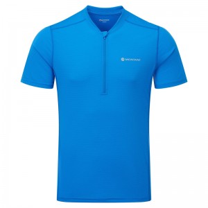 Montane Dart Nano Zip T-Shirt Herren Blau | IUYB-48697