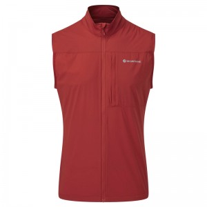 Montane Featherlite Windproof Weste Herren Rot | OCQI-53697