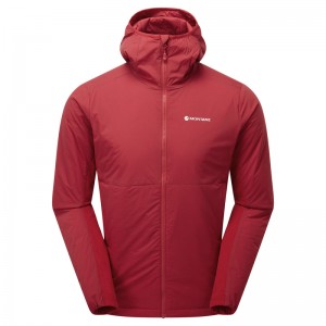 Montane Fireball Lite Mit Kapuze Isolierte Jacken Herren Rot | GSLE-27643