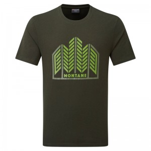 Montane Forest T-Shirt Herren Dunkelgrün | DEOR-08479