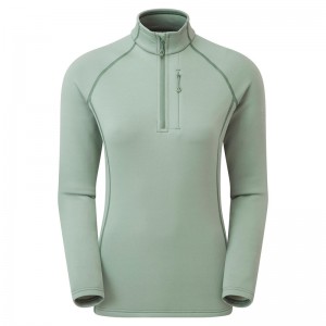 Montane Fury Fleece Zip Pull-On Sweatshirts Damen Grün | MCDH-24051