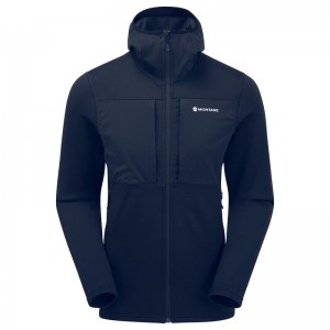 Montane Fury XT Mit Kapuze Fleecejacken Herren Navy | YQGT-85976