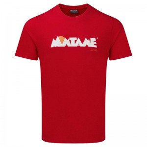 Montane Laufschuhe Heritage T-Shirt Herren Rot | NXAS-92017