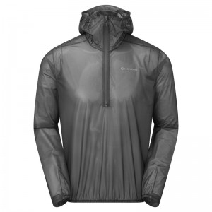 Montane Minimus Nano Pull-On Regenjacke Damen Grau | AXFP-75893