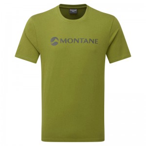 Montane Mono Logo T-Shirt Herren Dunkelgrün | KEXY-34275