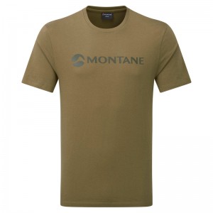 Montane Mono Logo T-Shirt Herren Olivgrün | ZCSY-85346