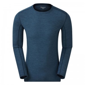 Montane Primino 140 Long Sleeve T-Shirt Herren Blau | MSFH-35492