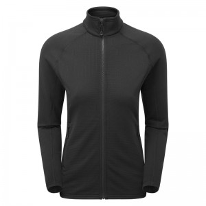 Montane Protium Fleecejacken Damen Schwarz | SOEJ-80375