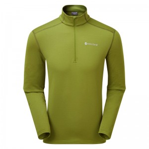 Montane Protium Lite Pull On Fleece Sweatshirts Herren Grün | QBSD-84907