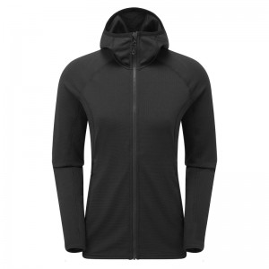 Montane Protium Mit Kapuze Fleecejacken Damen Schwarz | JIFH-94867