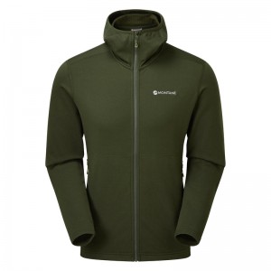 Montane Protium Mit Kapuze Fleecejacken Herren Dunkelgrün | JBTE-40175