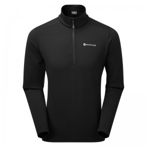 Montane Protium Pull On Fleece Sweatshirts Herren Schwarz | LTHD-67402