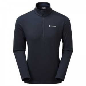 Montane Protium Pull On Fleece Sweatshirts Herren Navy | EBGU-01497