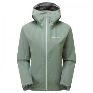 Montane Spirit Regenjacke Damen Grün | GYNP-32048