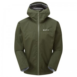 Montane Spirit Regenjacke Herren Dunkelgrün | VHWL-87610