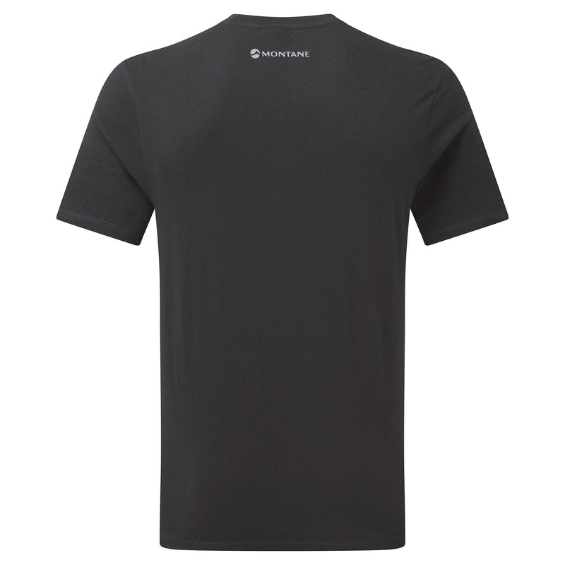 Montane Abstract Mountain T-Shirt Herren Schwarz | PTMW-46013