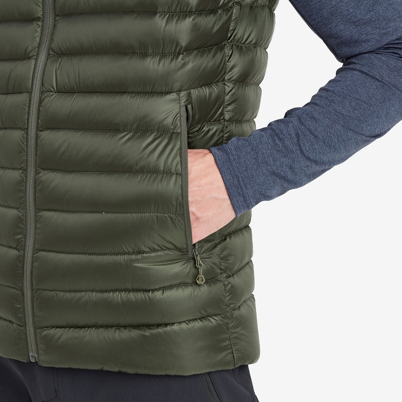 Montane Anti-Freeze Daunenweste Herren Dunkelgrün | YHMN-20319