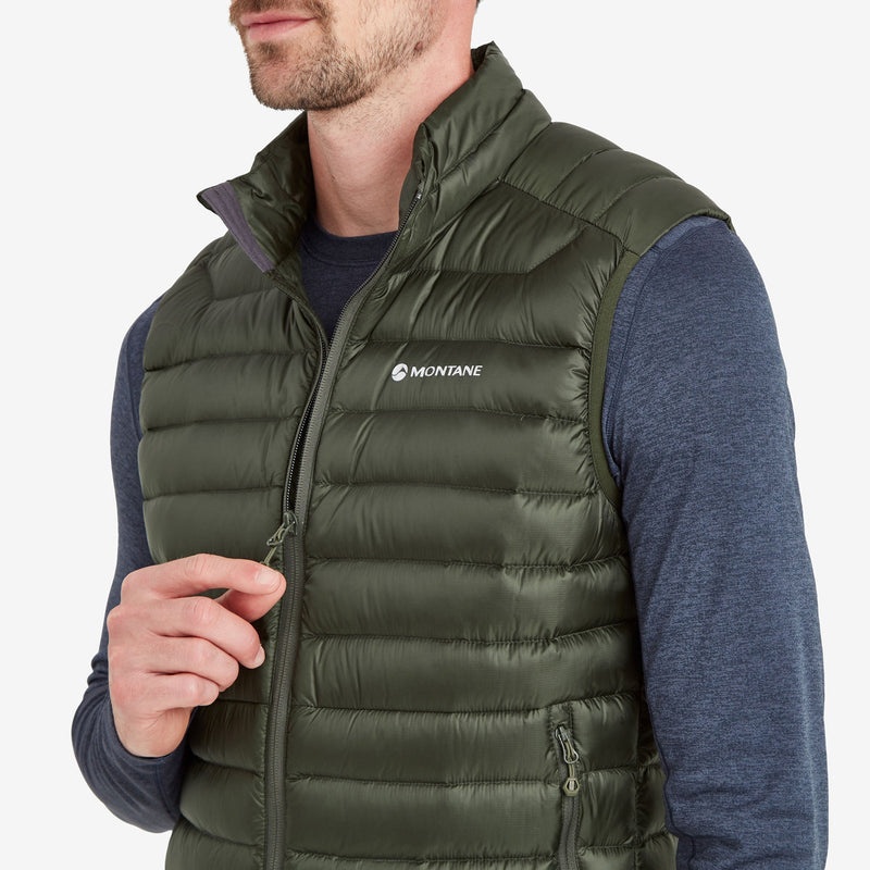 Montane Anti-Freeze Daunenweste Herren Dunkelgrün | YHMN-20319