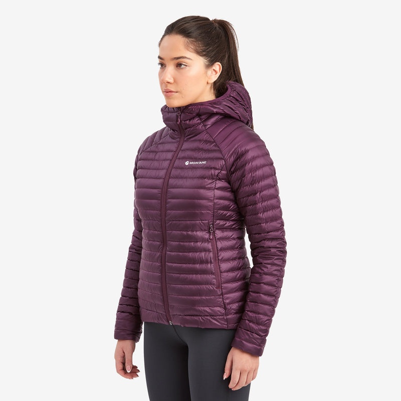 Montane Anti-Freeze Lite Mit Kapuze Daunenjacken Damen Bordeaux | HWUO-78609