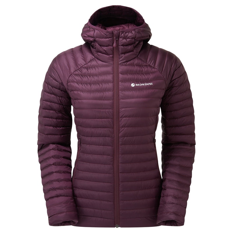 Montane Anti-Freeze Lite Mit Kapuze Daunenjacken Damen Bordeaux | HWUO-78609