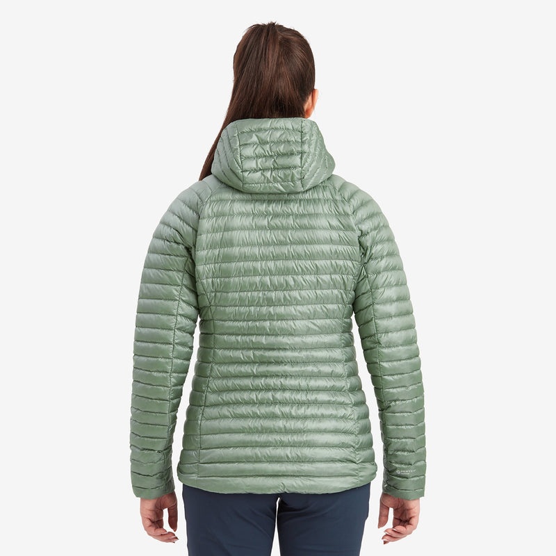 Montane Anti-Freeze Lite Mit Kapuze Daunenjacken Damen Olivgrün | YQUI-32570