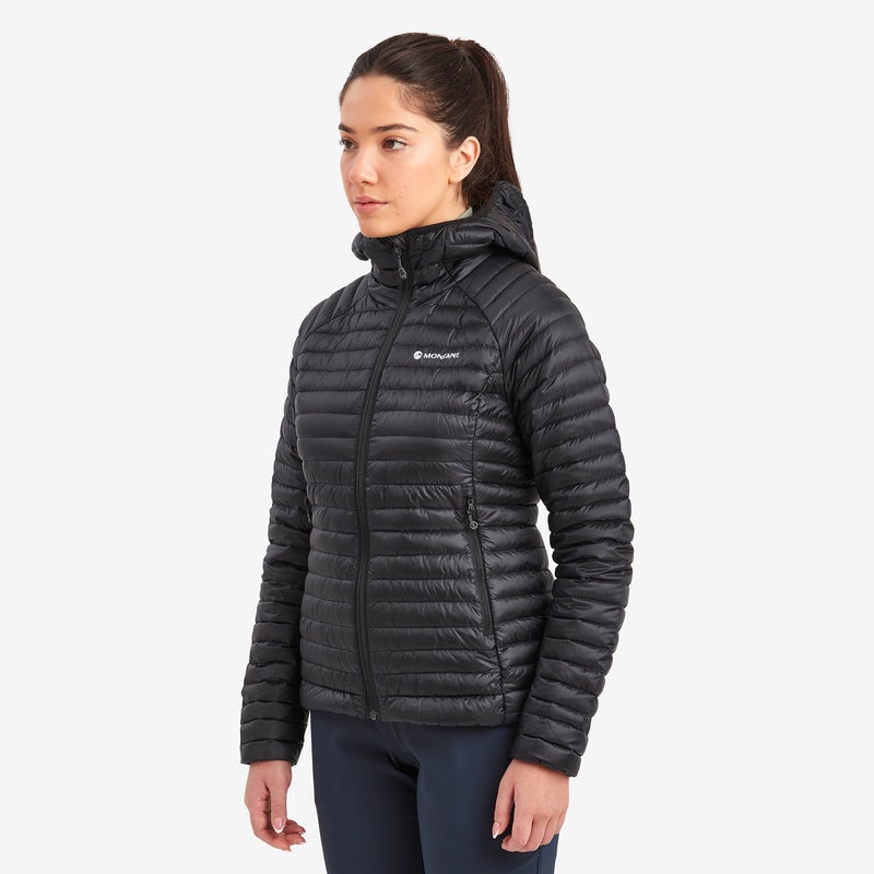 Montane Anti-Freeze Lite Mit Kapuze Daunenjacken Damen Schwarz | OZRD-26301