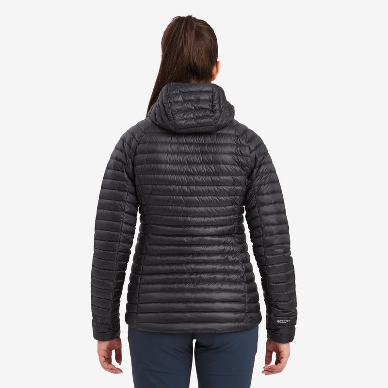 Montane Anti-Freeze Lite Mit Kapuze Daunenjacken Damen Schwarz | OZRD-26301