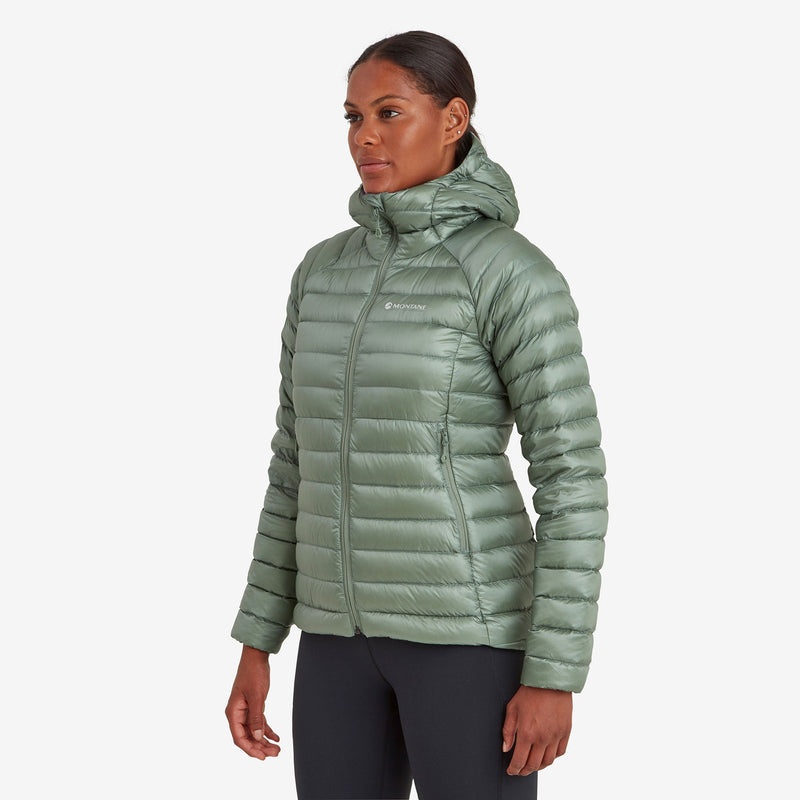 Montane Anti-Freeze Mit Kapuze Daunenjacken Damen Olivgrün | BKUH-23069