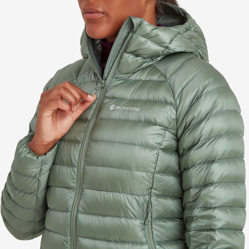 Montane Anti-Freeze Mit Kapuze Daunenjacken Damen Olivgrün | BKUH-23069