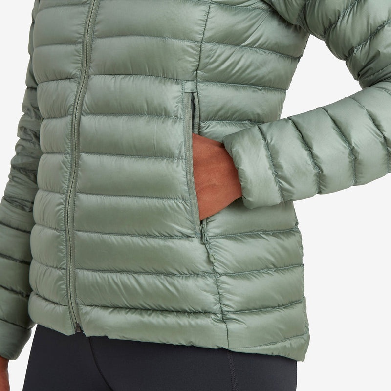 Montane Anti-Freeze Mit Kapuze Daunenjacken Damen Olivgrün | BKUH-23069