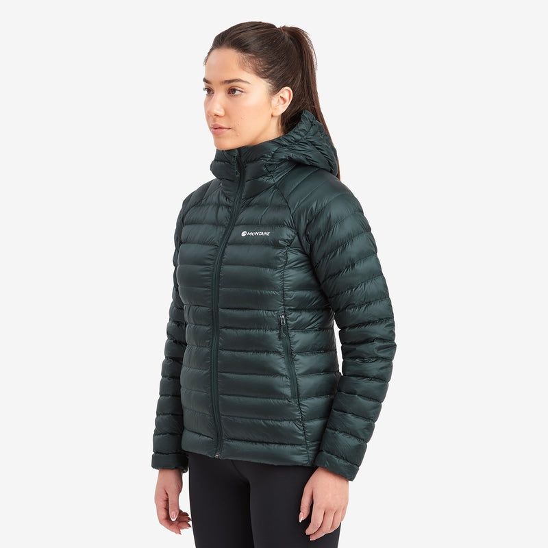 Montane Anti-Freeze Mit Kapuze Daunenjacken Damen Grün | TPLG-14382