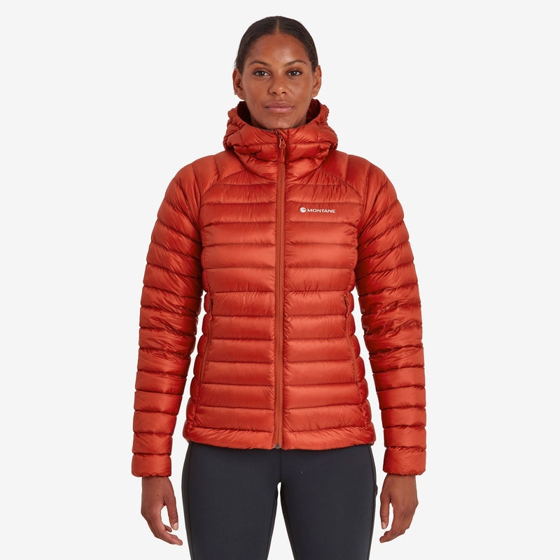 Montane Anti-Freeze Mit Kapuze Daunenjacken Damen Rot | NBEW-71532