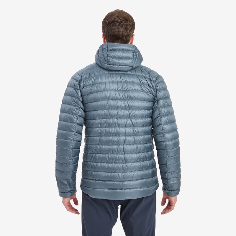 Montane Anti-Freeze Mit Kapuze Daunenjacken Herren Grau Blau | KSNB-42178