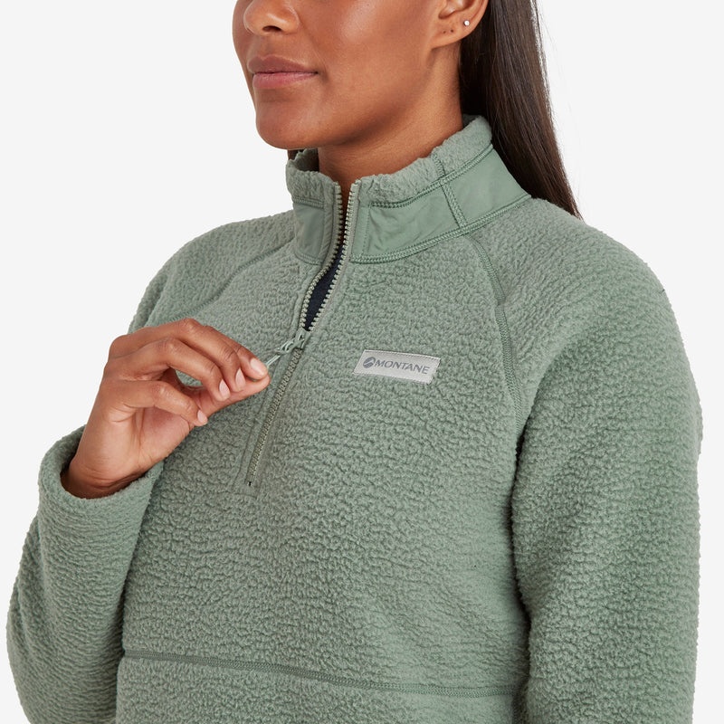 Montane Chonos Fleece Smock Pull On Sweatshirts Damen Grün | RAUI-27346