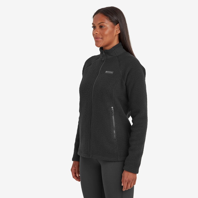 Montane Chonos Fleecejacken Damen Schwarz | MEJH-91386