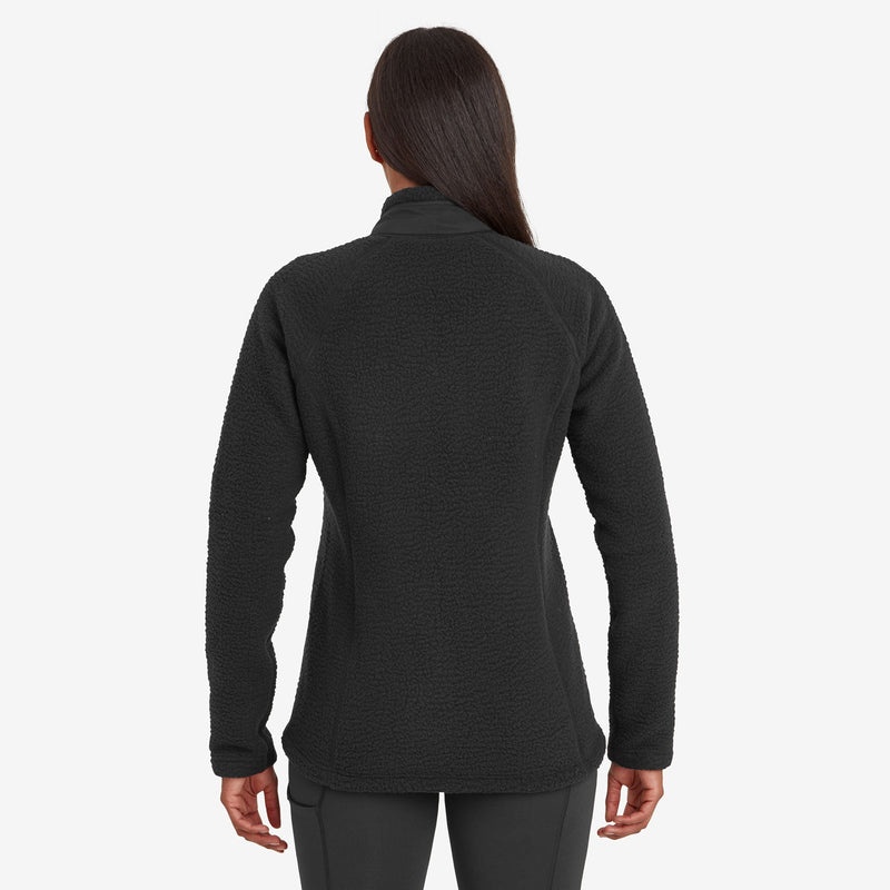 Montane Chonos Fleecejacken Damen Schwarz | MEJH-91386