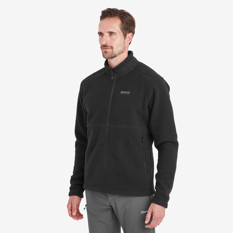 Montane Chonos Fleecejacken Herren Schwarz | DQVF-49815