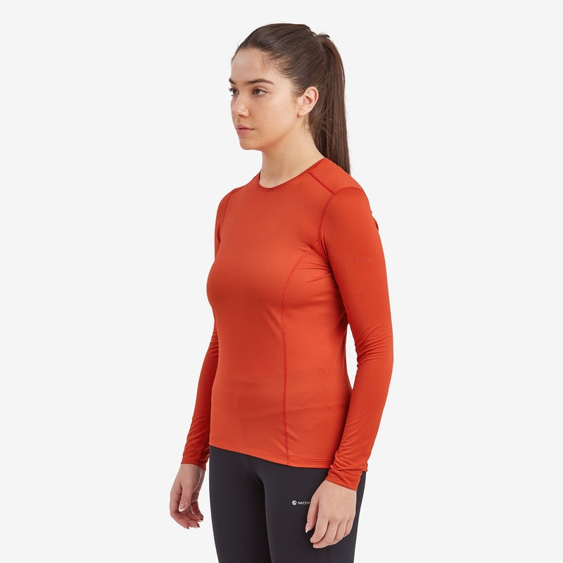 Montane Dart Lite Long Sleeve T-Shirt Damen Orange | ONFI-93057