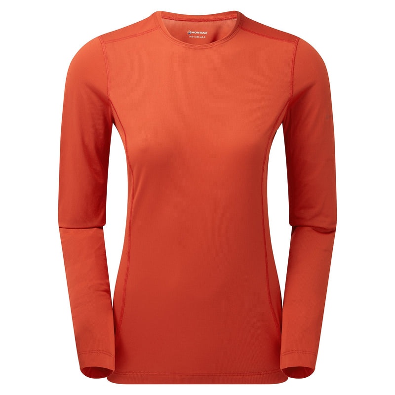 Montane Dart Lite Long Sleeve T-Shirt Damen Orange | ONFI-93057