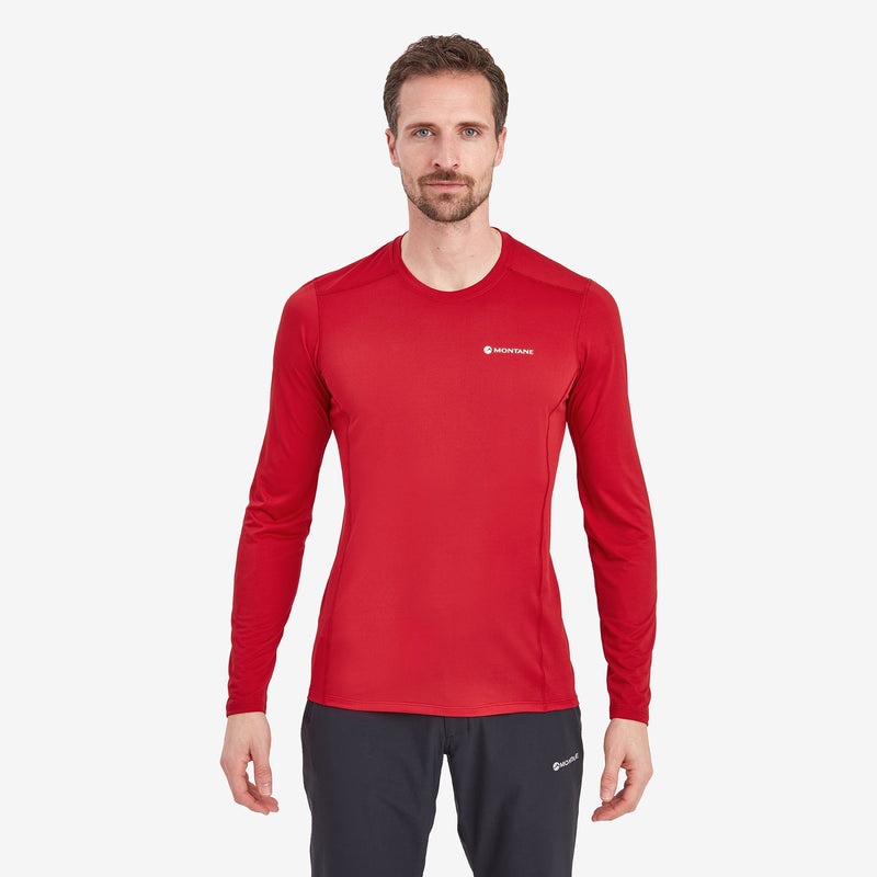 Montane Dart Lite Long Sleeve T-Shirt Herren Rot | FIEQ-52903