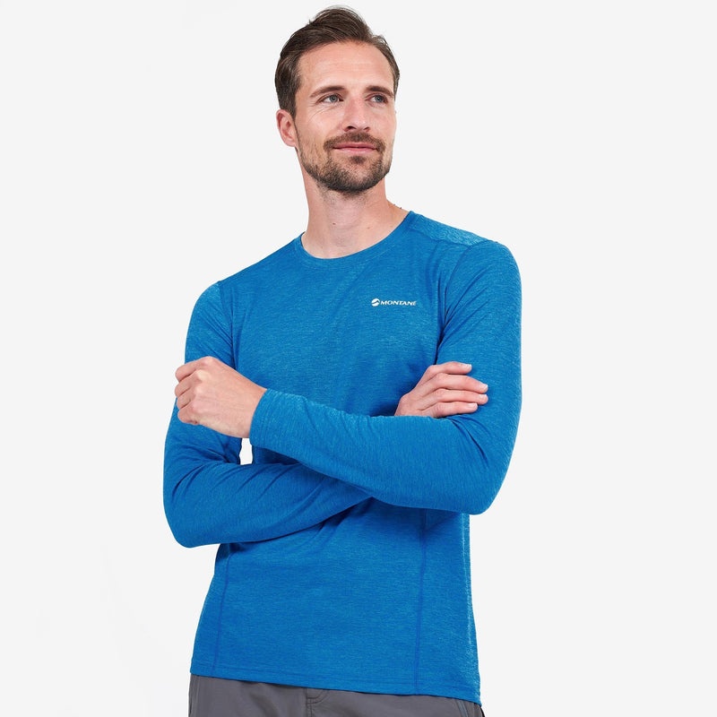 Montane Dart Long Sleeve T-Shirt Herren Blau | AHQI-47985