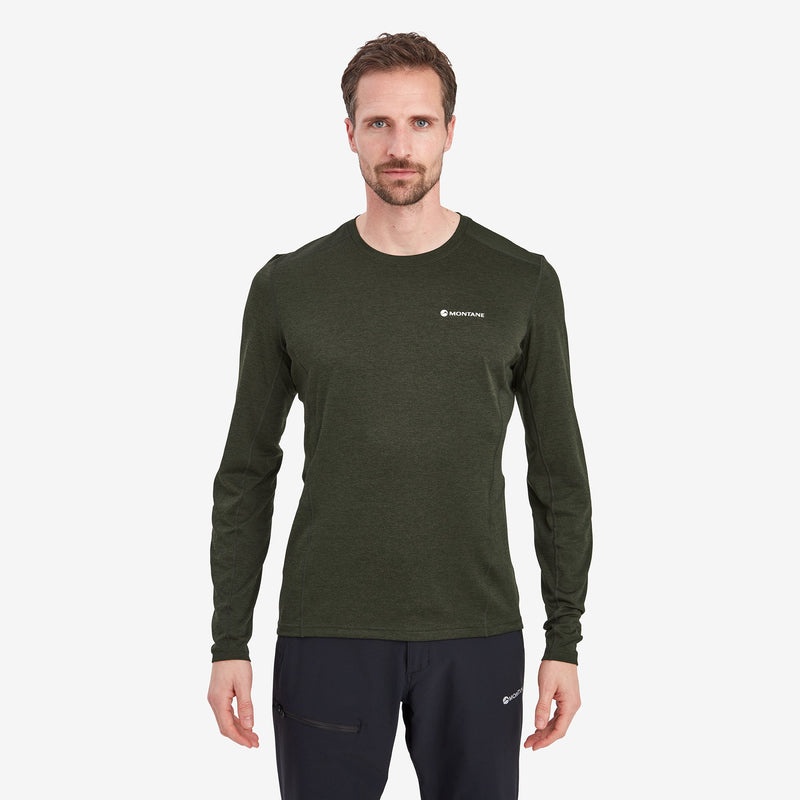 Montane Dart Long Sleeve T-Shirt Herren Dunkelgrün | CYJO-04159